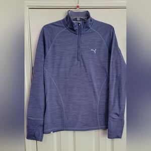 Women's Puma half zip warm-up jacket size large